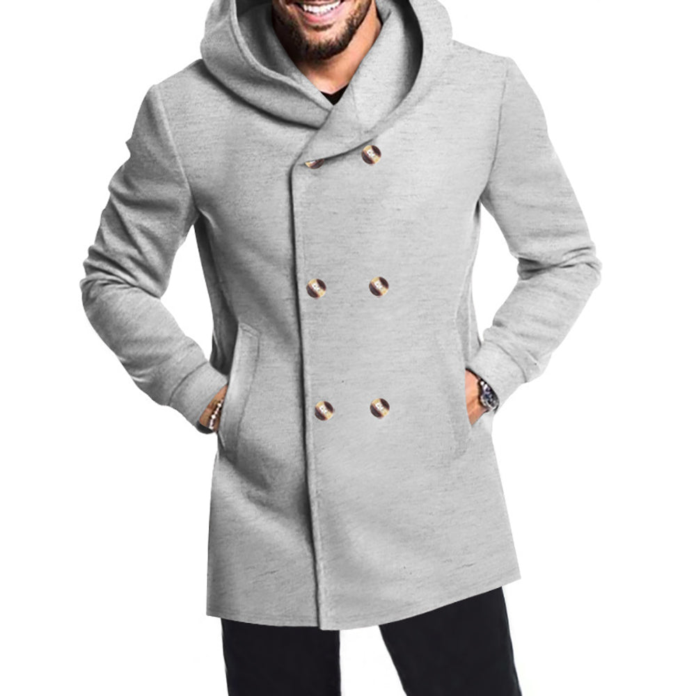 Men Double-Breasted Overcoats