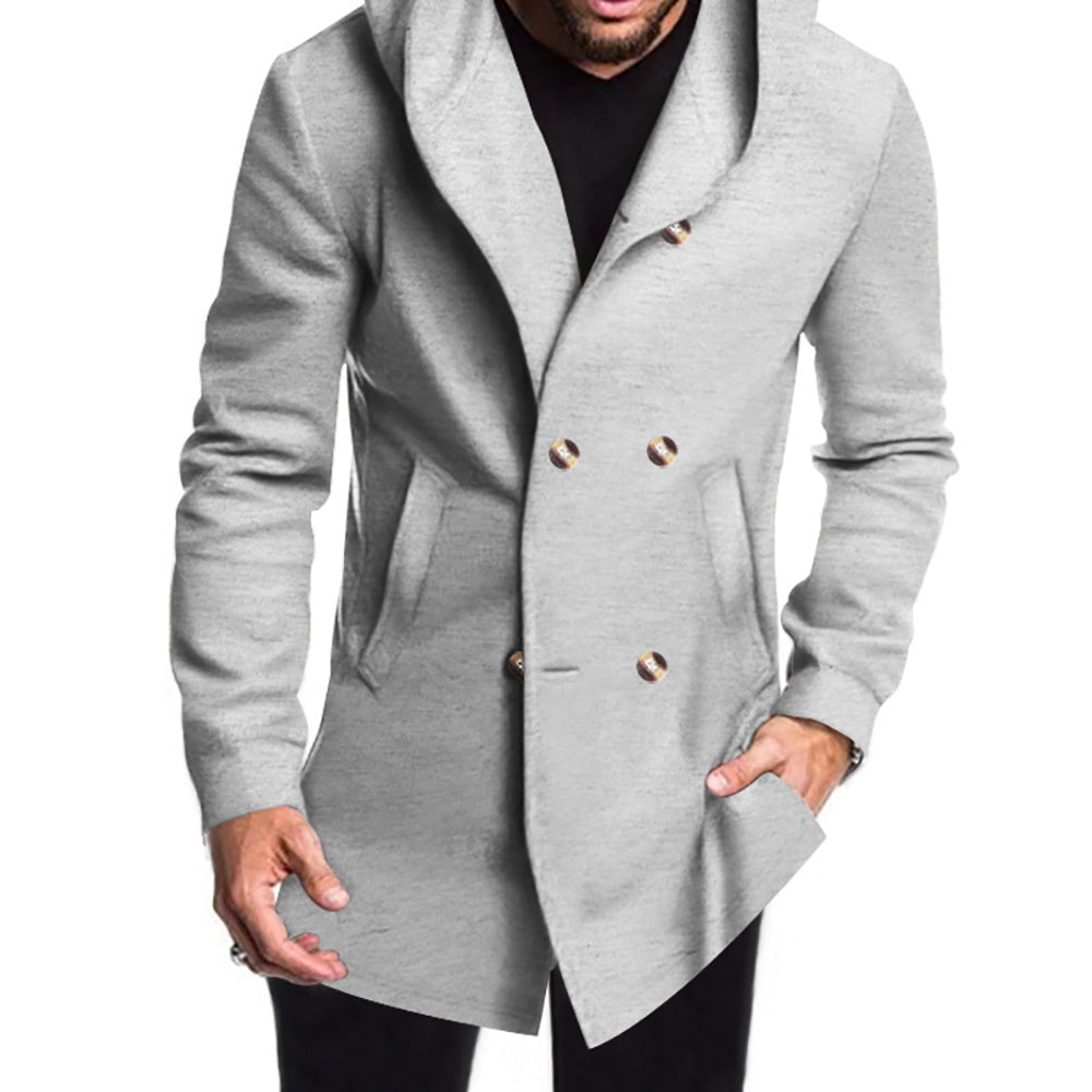 Men Double-Breasted Overcoats