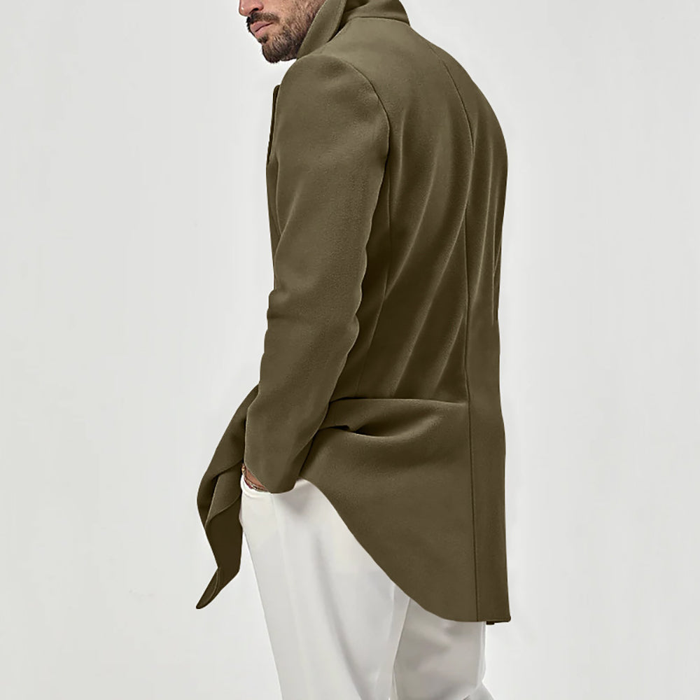 Men Double-Breasted Overcoat