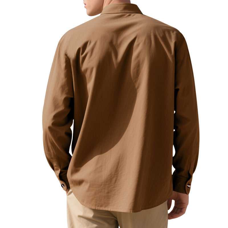 Mandarin Collar Long Sleeves Shirt