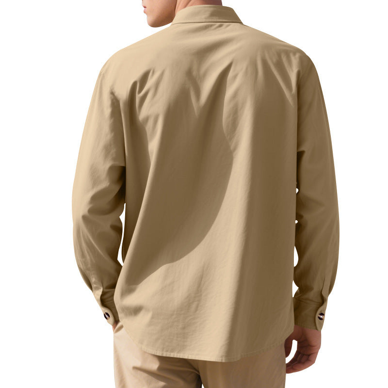 Mandarin Collar Long Sleeves Shirt