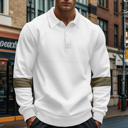 Men Solid Polo Collar T-shirt