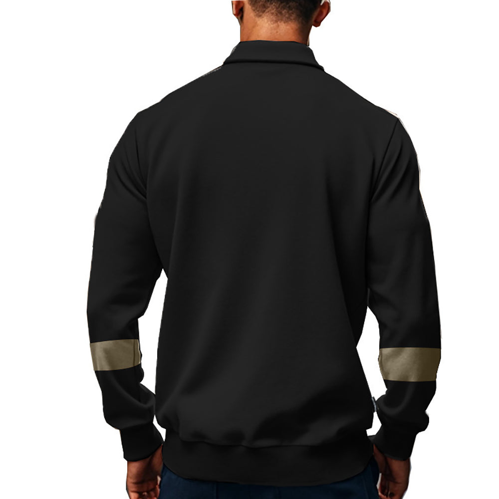 Men Polo Collar Solid T-shirt