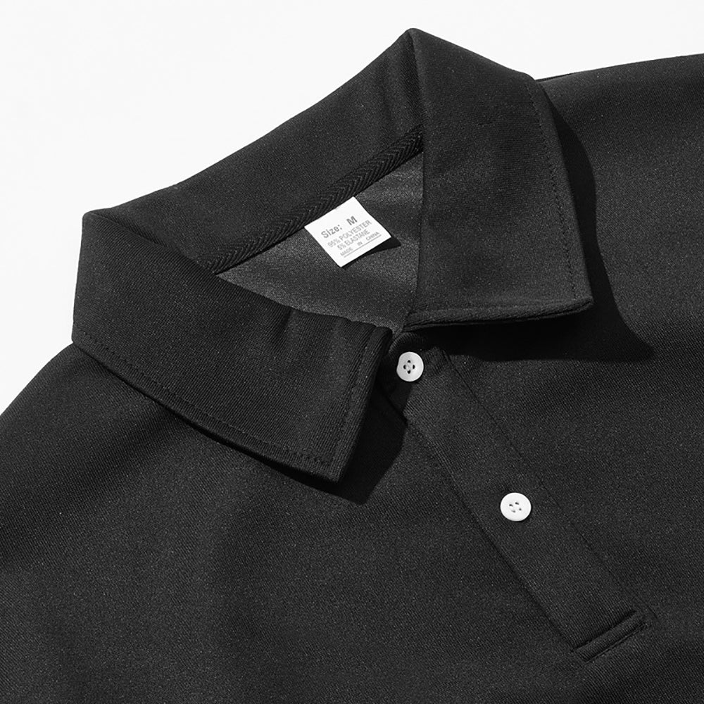 Men Polo Collar Solid T-shirt