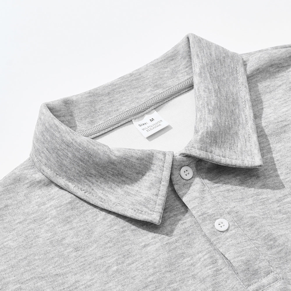 Men Solid Polo Collar T-shirt