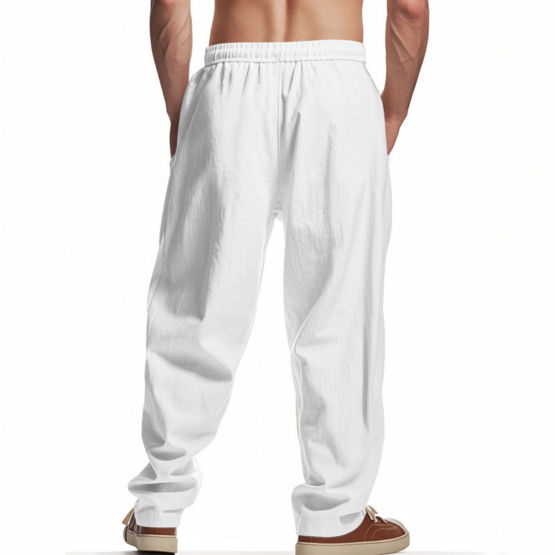 Men Solid Mid-Rise Flat-Front Regular Trousers