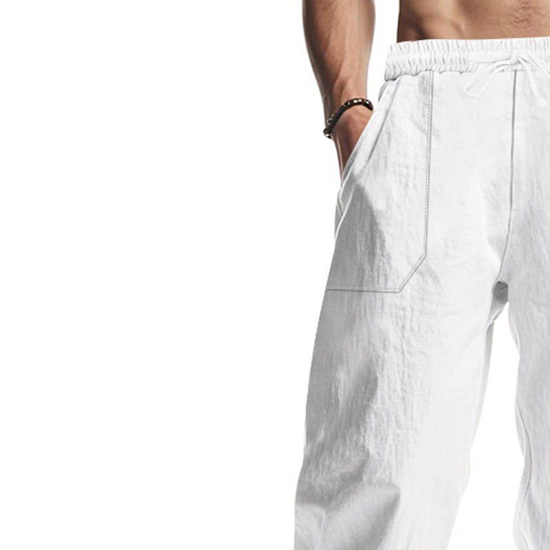 Men Solid Mid-Rise Flat-Front Regular Trousers