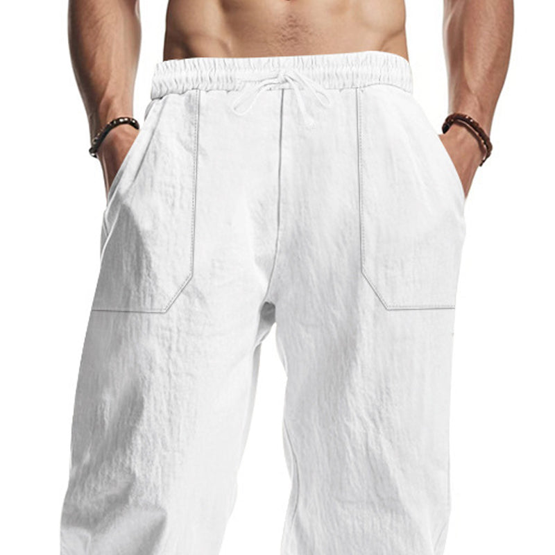 Men Solid Mid-Rise Flat-Front Regular Trousers