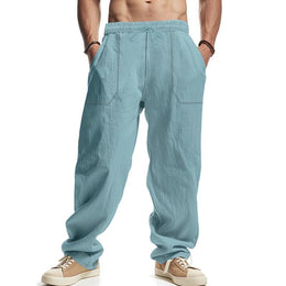Men Pure Cotton Loose Fit Joggers Trousers