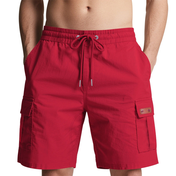 Men Regular Fit Low-Rise Cargo Shorts