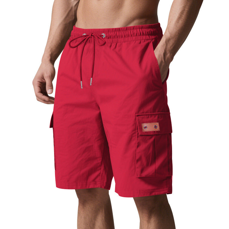 Men Regular Fit Low-Rise Cargo Shorts