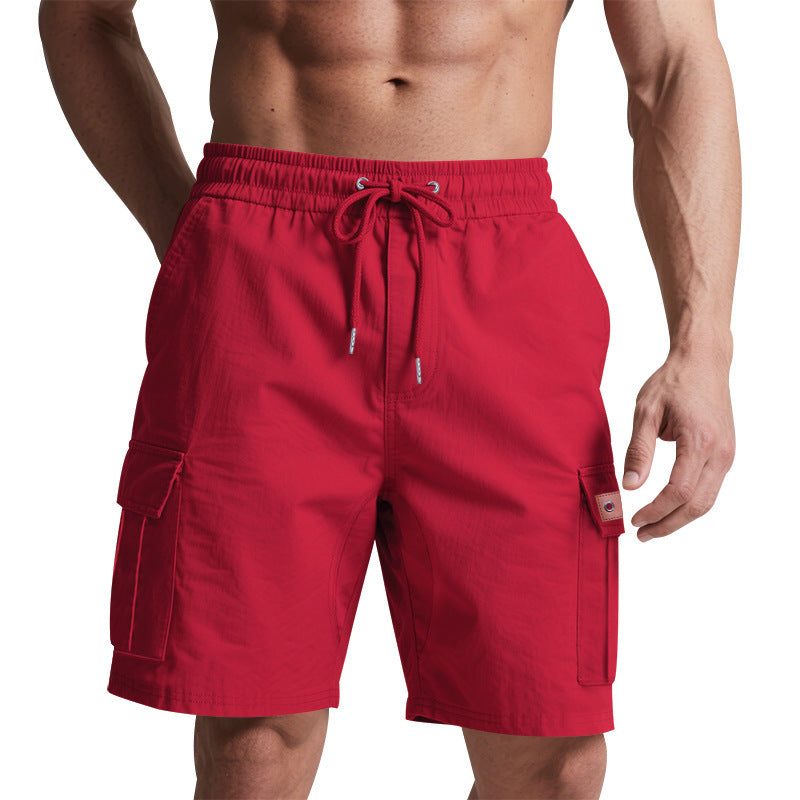 Men Regular Fit Low-Rise Cargo Shorts