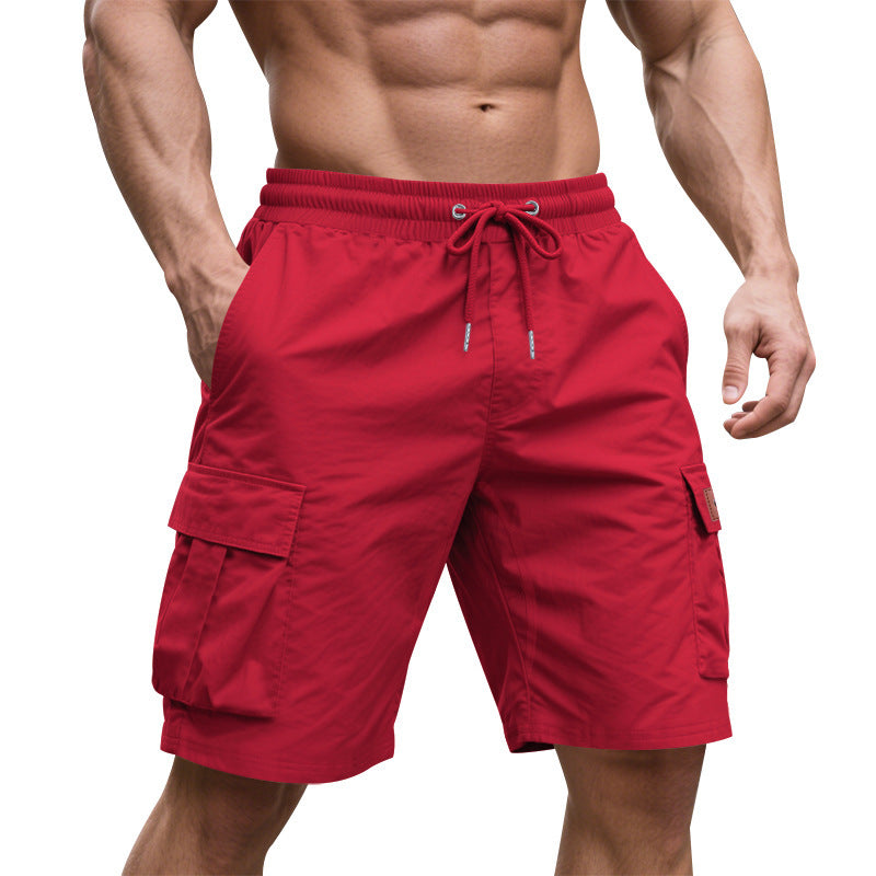 Men Regular Fit Low-Rise Cargo Shorts