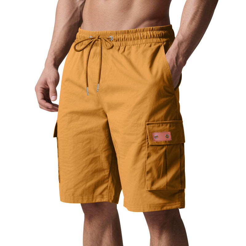 Men Solid Mid-Rise Regular Fit Regular Shorts