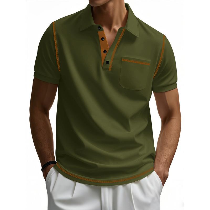 Short Sleeves Polo Collar T-shirt