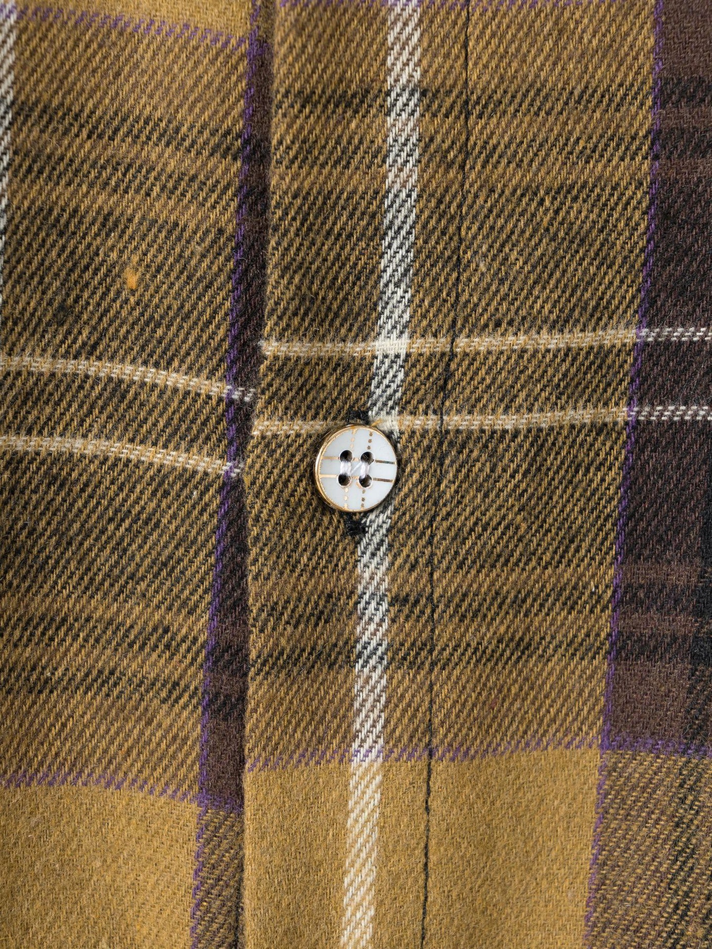 Men Speread Collar Tartan Checked Cotton Casual Shirt