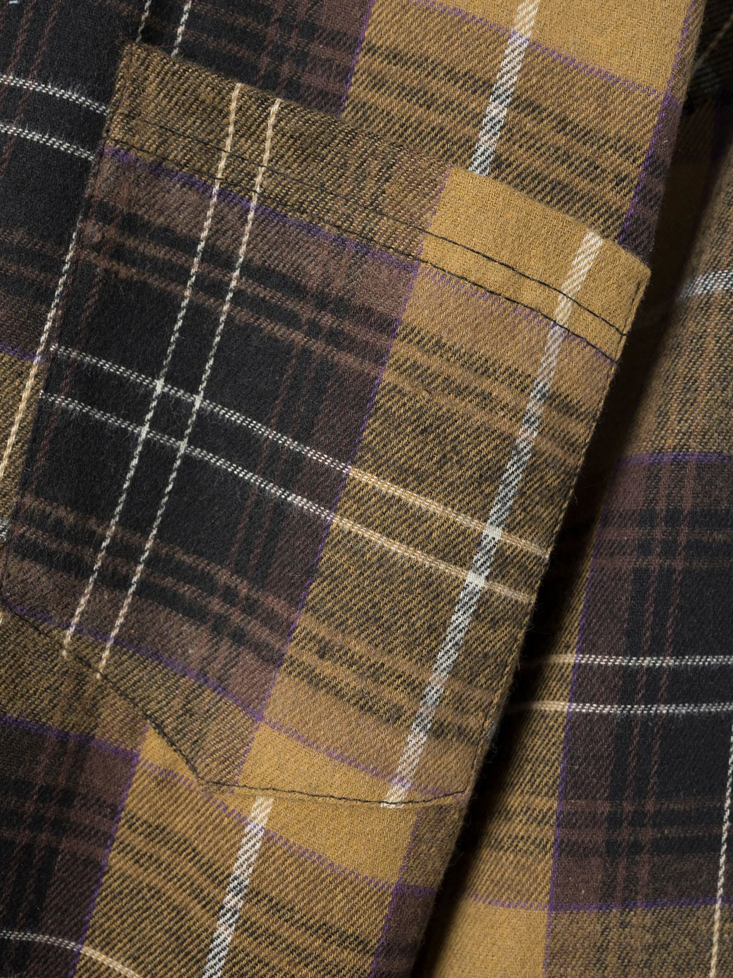 Men Speread Collar Tartan Checked Cotton Casual Shirt