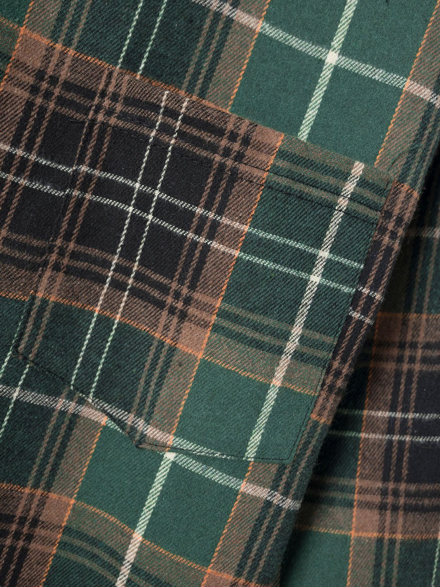 Men Speread Collar Tartan Checked Cotton Casual Shirt