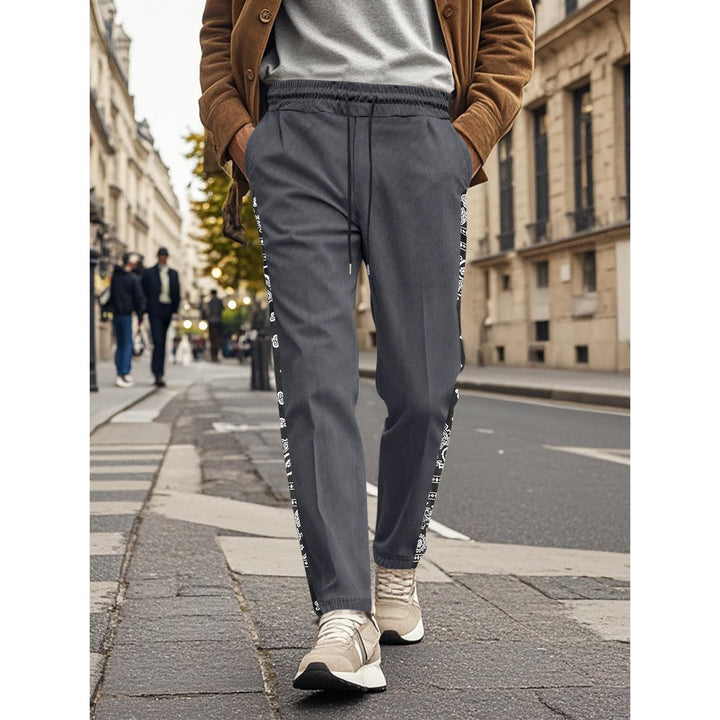 Men Ethnic Motifs Printed Easy Wash Trousers