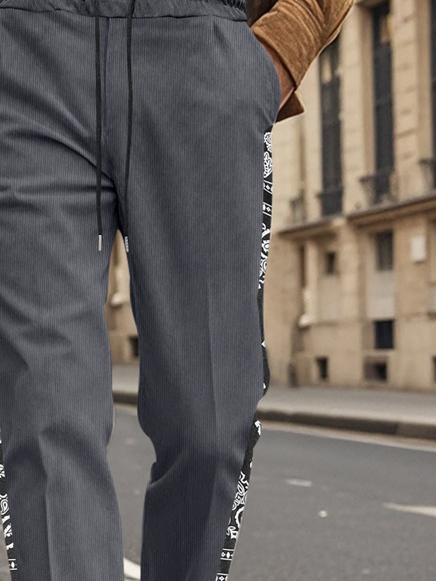 Men Ethnic Motifs Printed Easy Wash Trousers