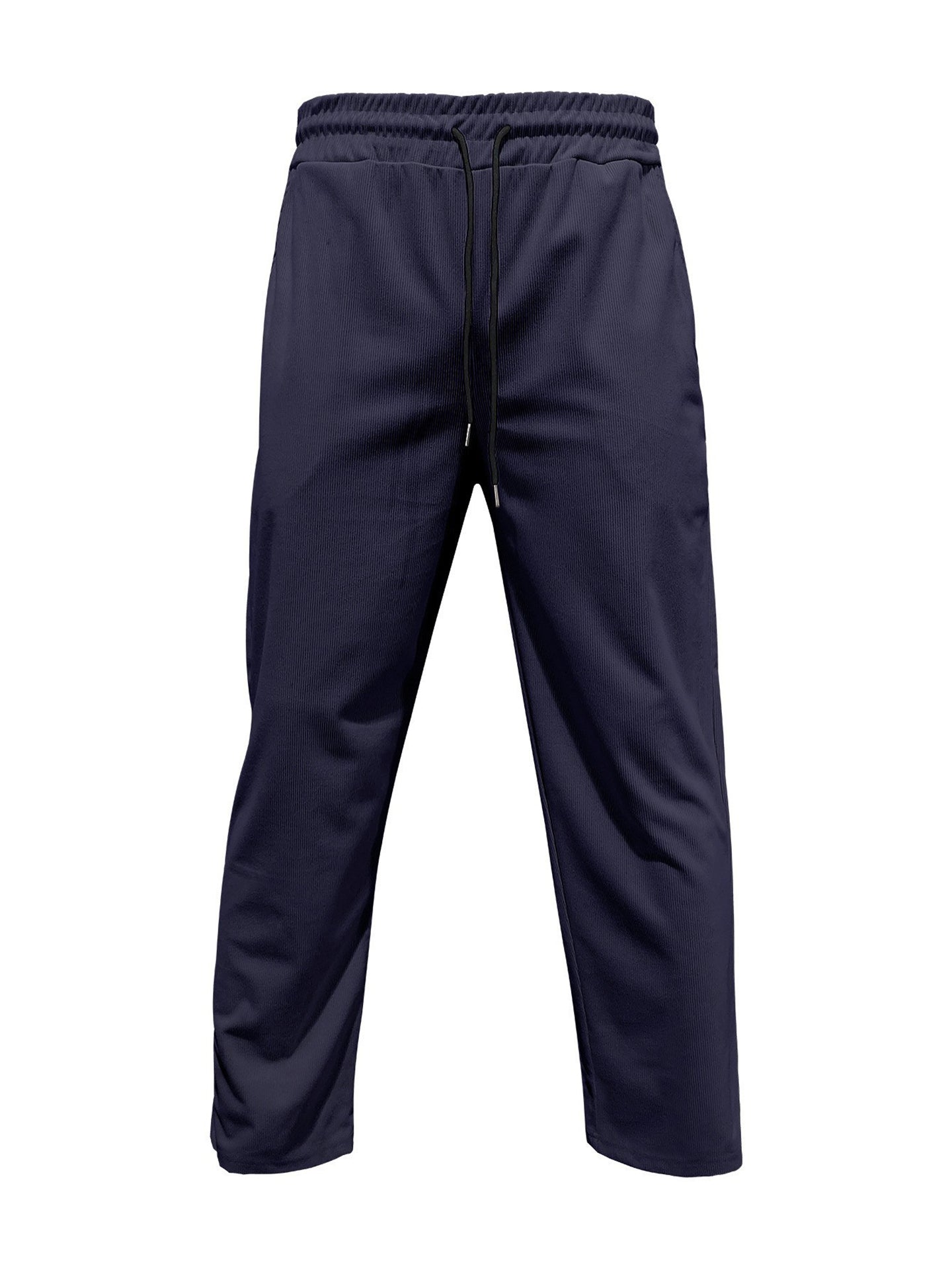 Men Textured Easy Wash Trousers