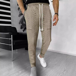 Men Textured Easy Wash Joggers