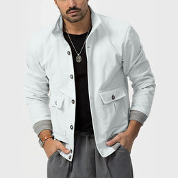 Men Open Front Jacket