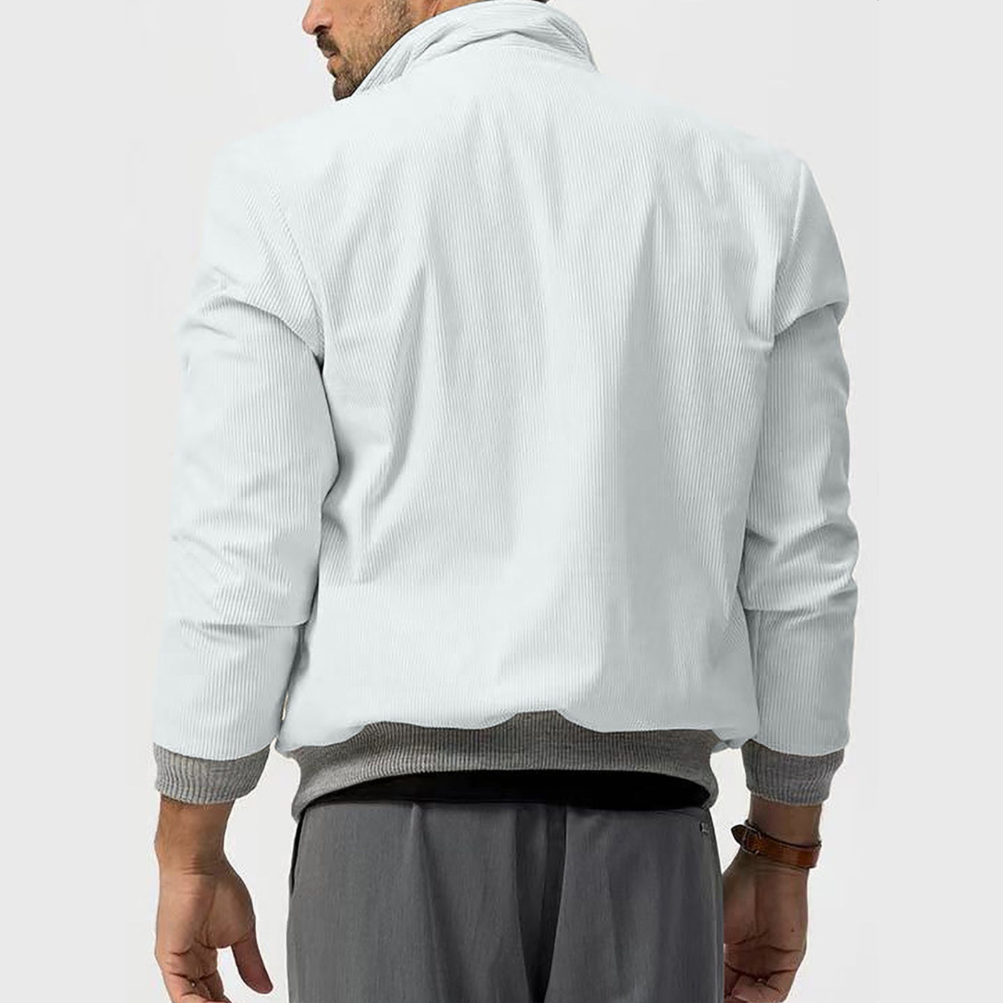 Men Open Front Jacket
