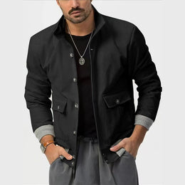 Men Open Front Jacket