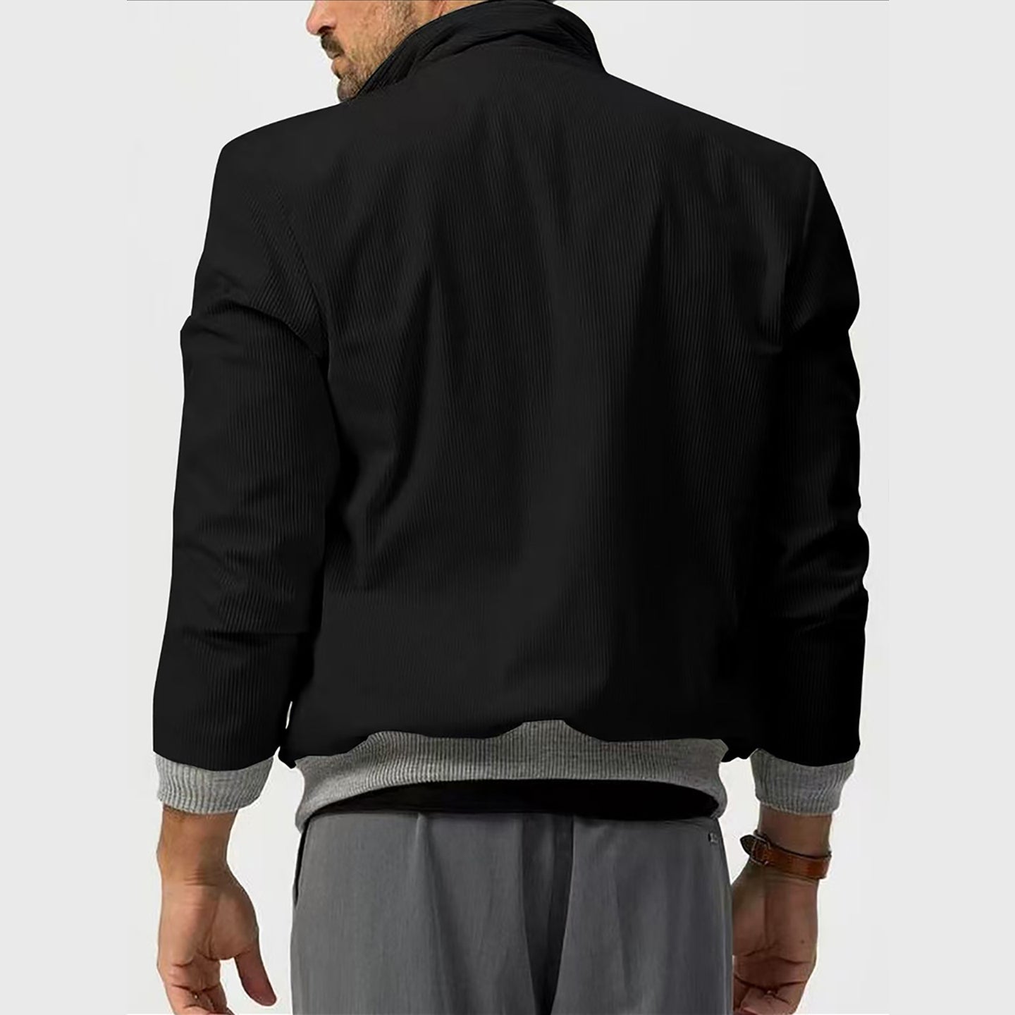 Men Open Front Jacket
