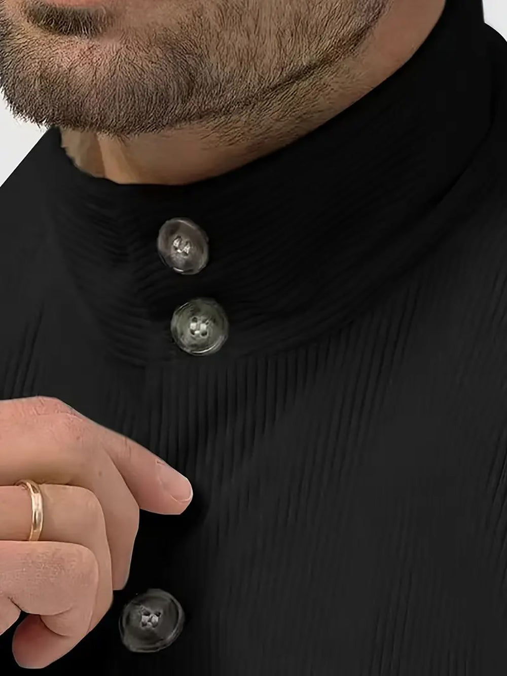 Men Open Front Jacket