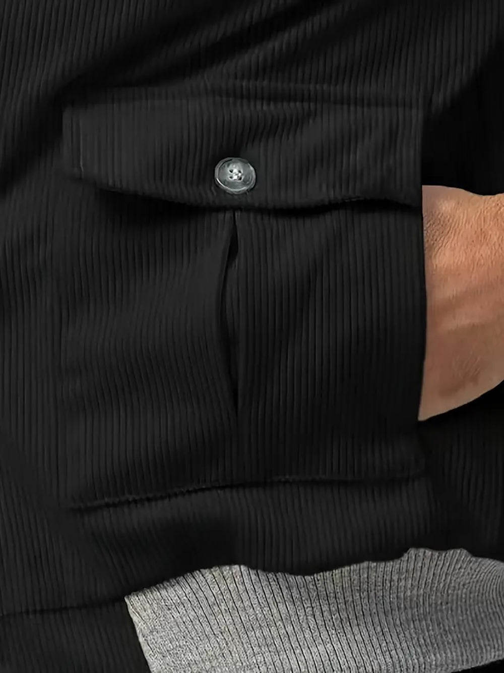 Men Open Front Jacket