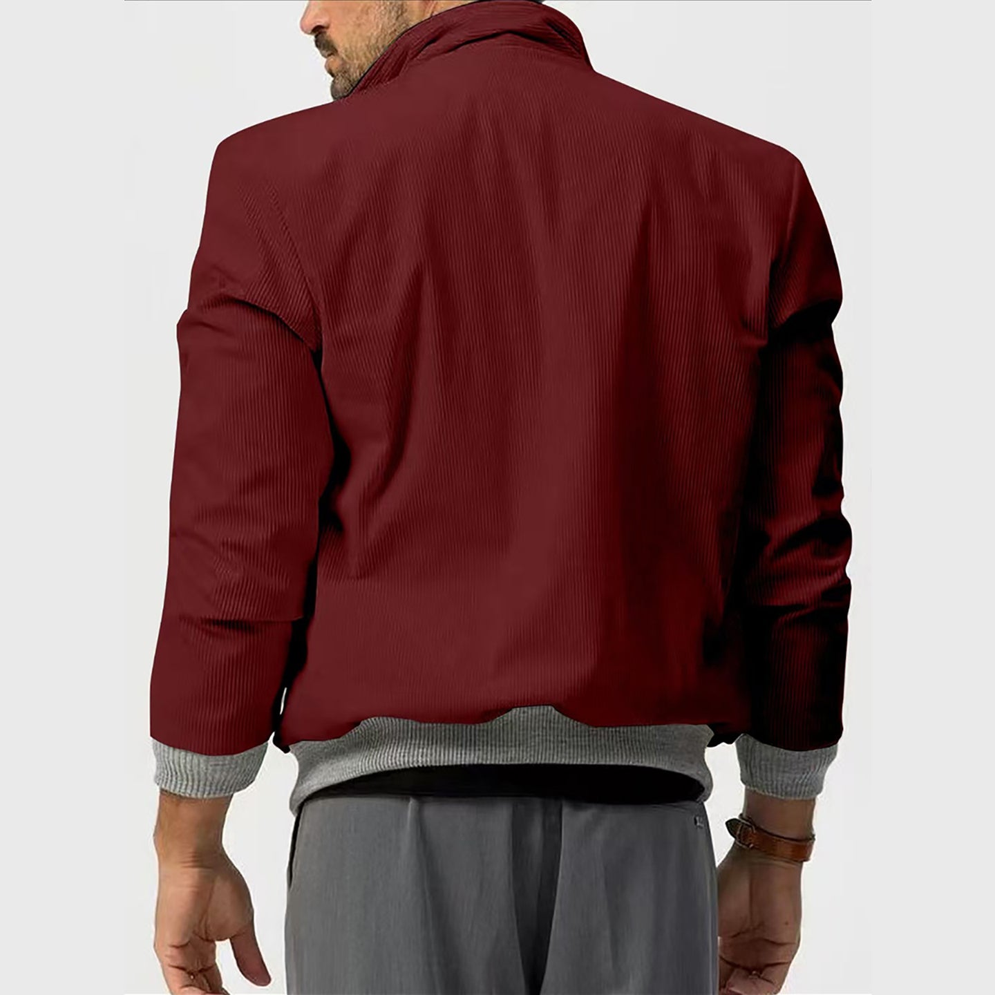 Men Open Front Jacket