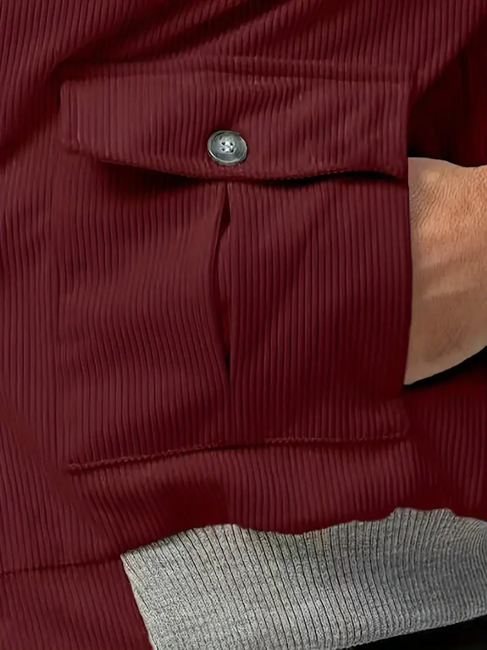 Men Open Front Jacket