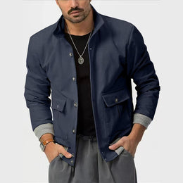 Men Open Front Jacket