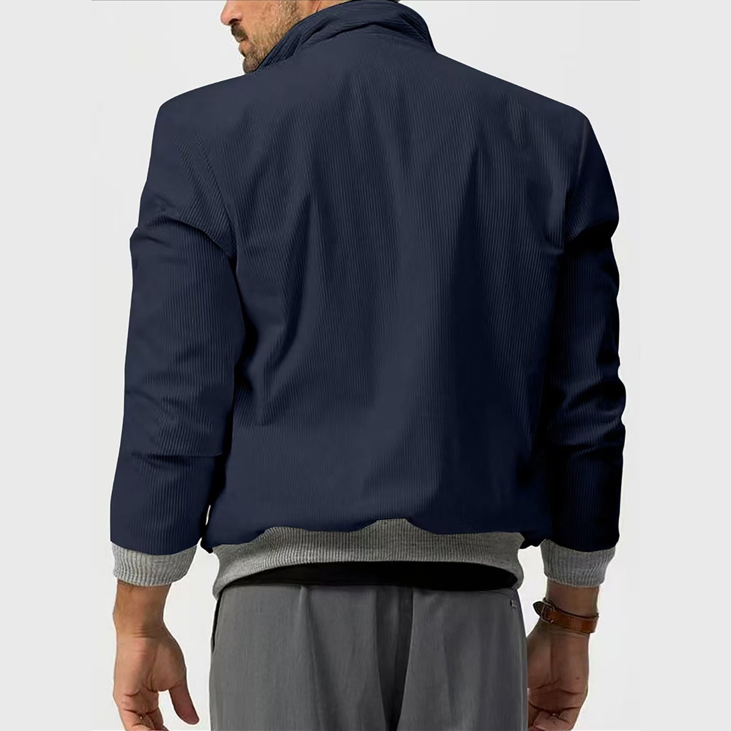 Men Open Front Jacket