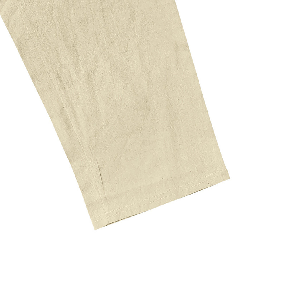Men Loose Fit Easy Wash Pleated Chinos Trousers
