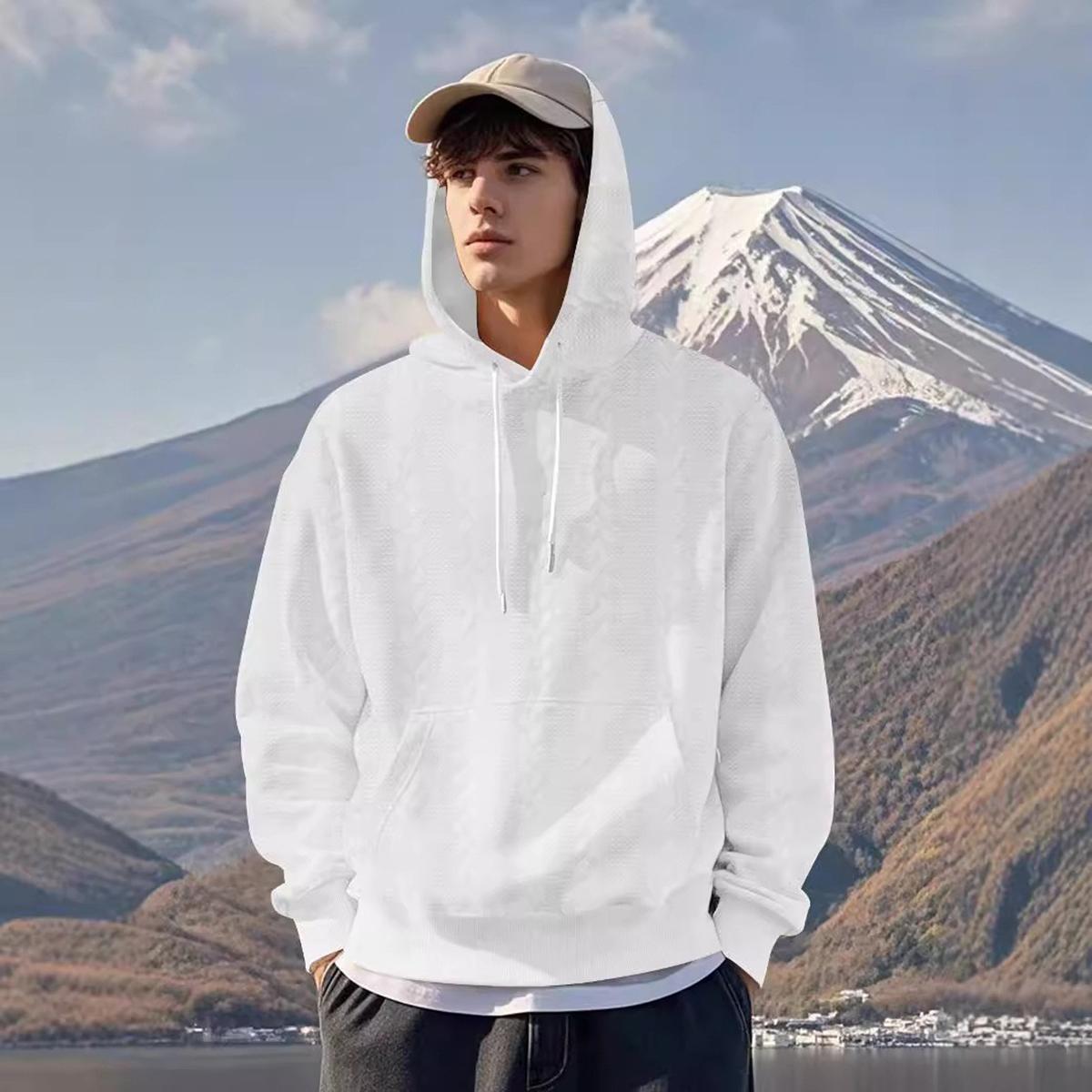 Men Long Sleeves Hooded Sweatshirt