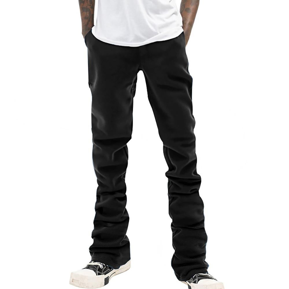 Men Regular Fit Easy Wash Chinos Trousers