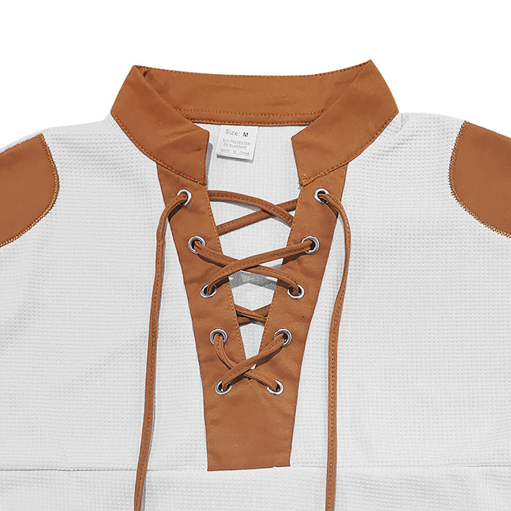 Men Solid Henley Neck T-shirt