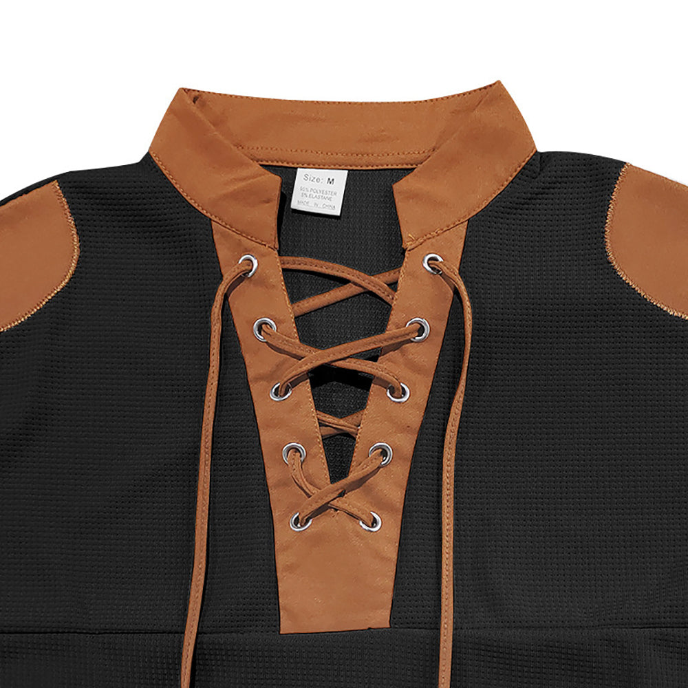 Men Solid Henley Neck T-shirt