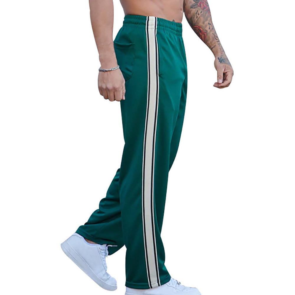 Men Loose Fit Pleated Trousers