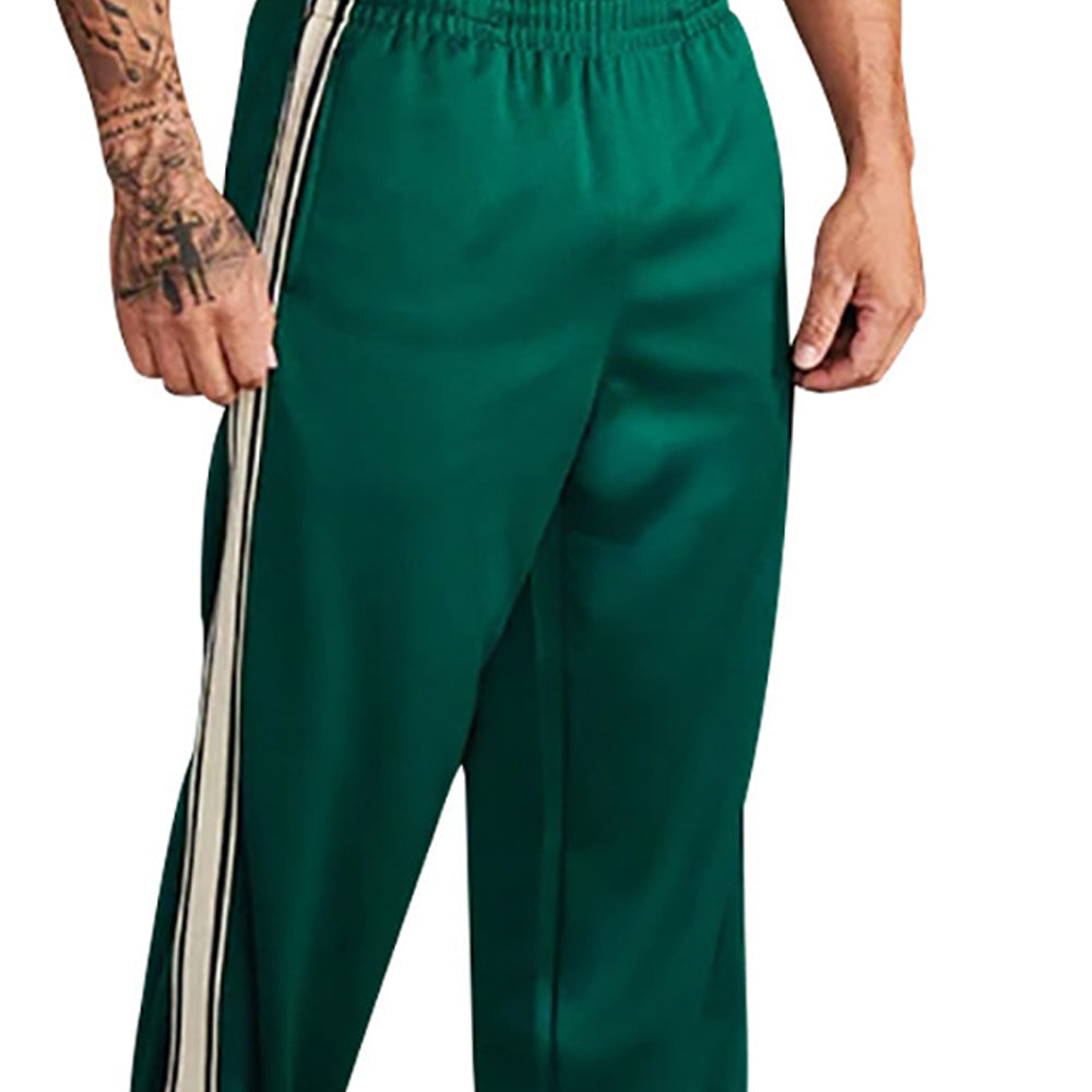 Men Loose Fit Pleated Trousers