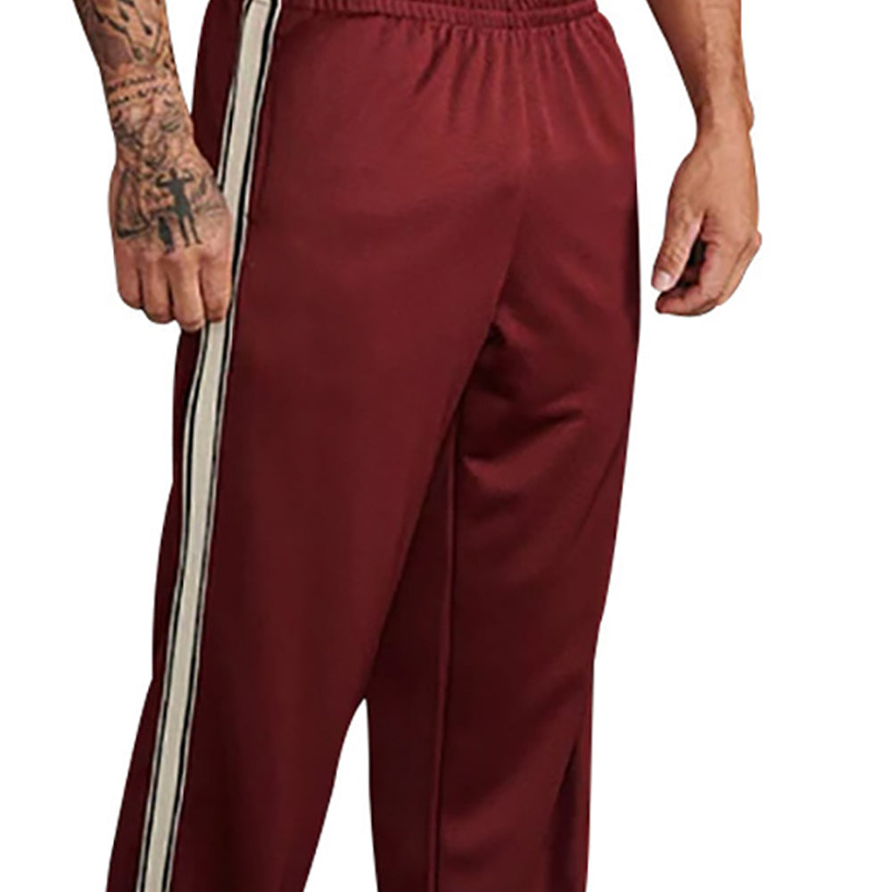 Men Loose Fit Side Stripe Trousers