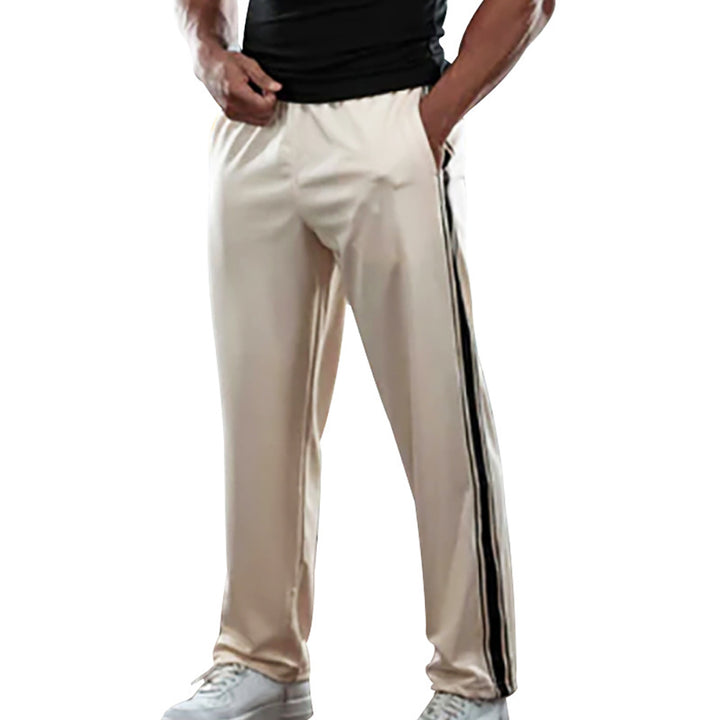Men Loose Fit Side Stripes Regular Trousers