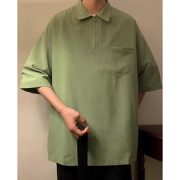 Polo Collar Oversized T-shirt