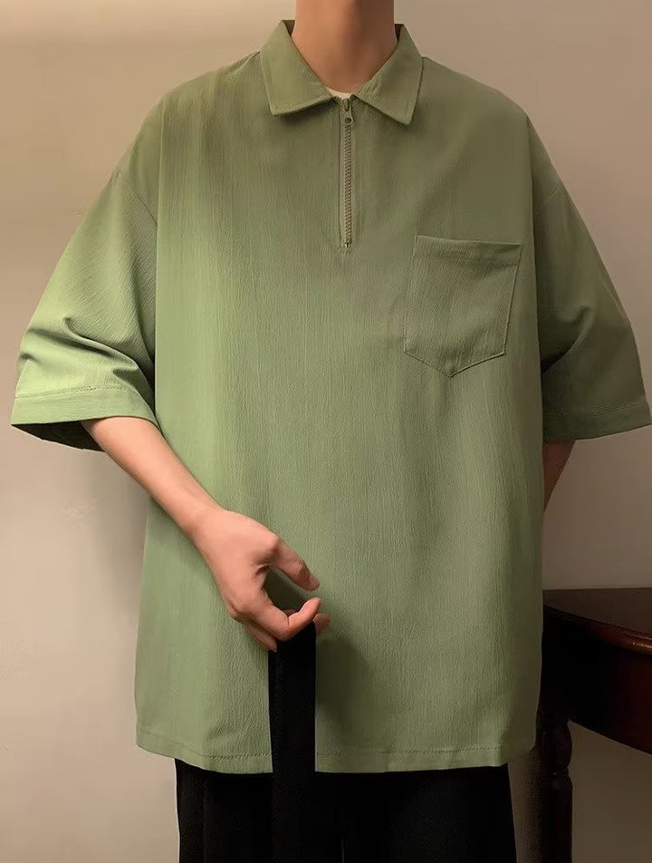 Polo Collar Oversized T-shirt