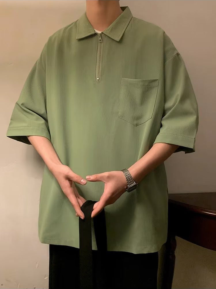 Polo Collar Oversized T-shirt