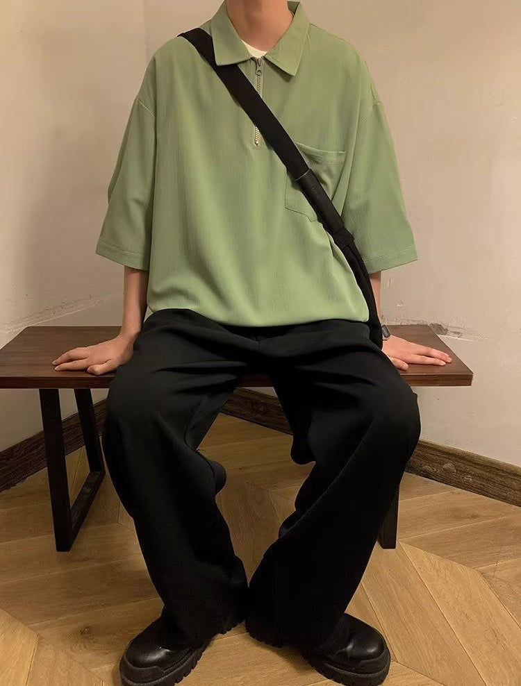 Polo Collar Oversized T-shirt