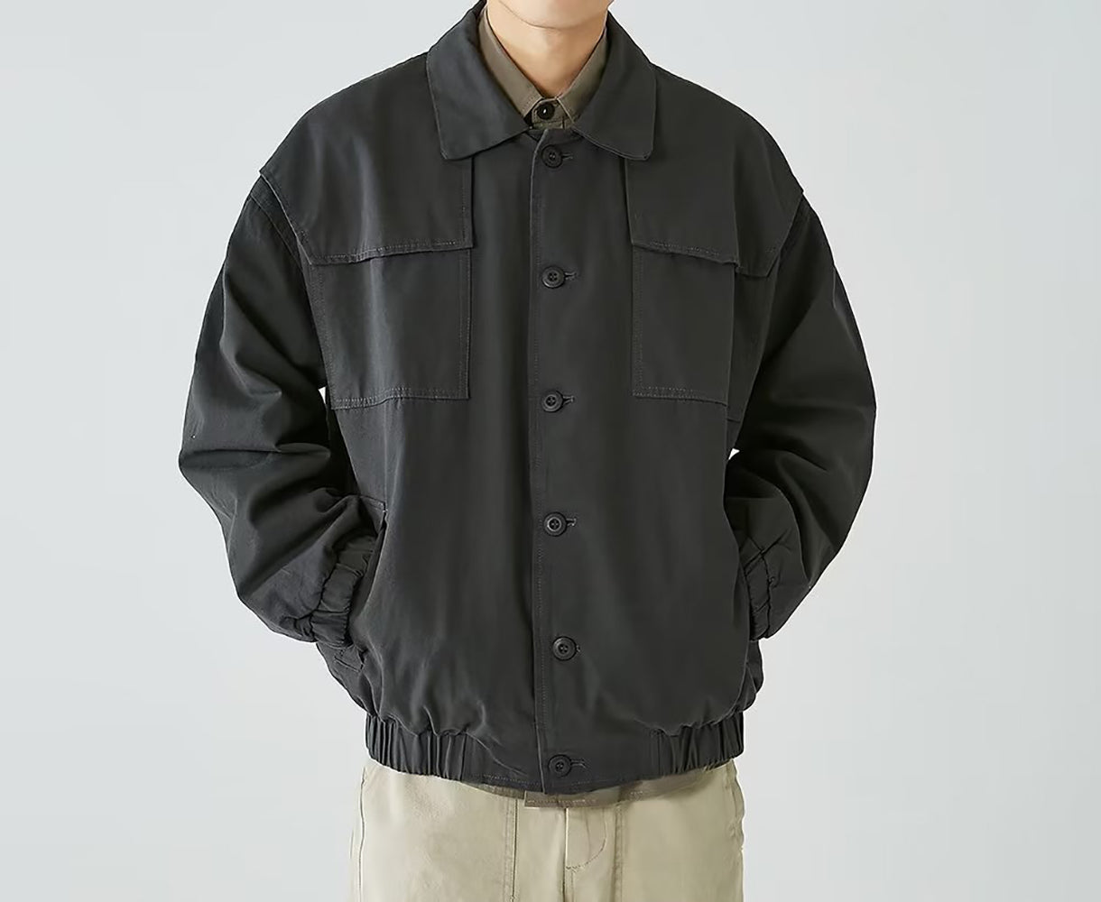 Men Lightweight Open Front Jacket